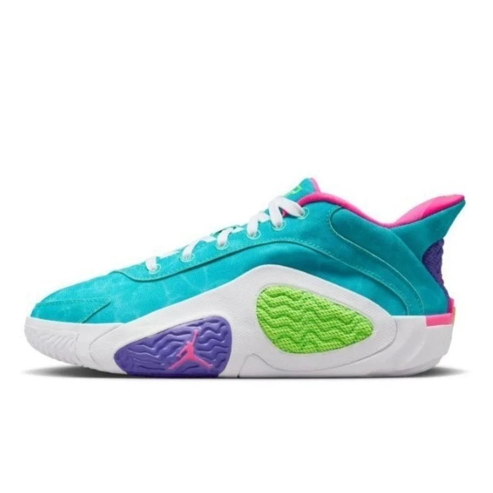 Jordan Tatum2 Wave Runner  HJ7382-303 Blue Green Pink Kids Basketball Shoes 6.5Y